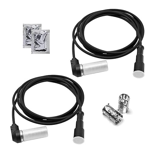 2 Pcs Truck Wheel Speed ABS Tailer Sensor Kit Replacement for Wabco Abs Wheel Sensor Bracket Extension Cable 4410328140 4410326180 6.6 ft 90 Degree Replacement for Meritor R955342 S4410326150