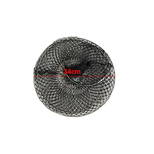 Fish Net Foldable Net Cast Dip Cage Three Circle Fish Guard Net Manual Weaving Strong Fishing Net Bag Special Quick-Drying Simple Fish Landing Net #TOP1