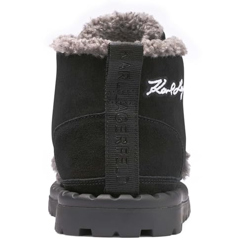 Image of KARL LAGERFELD Men's Suede Chukka Boot Faux Shearling Lining Boot