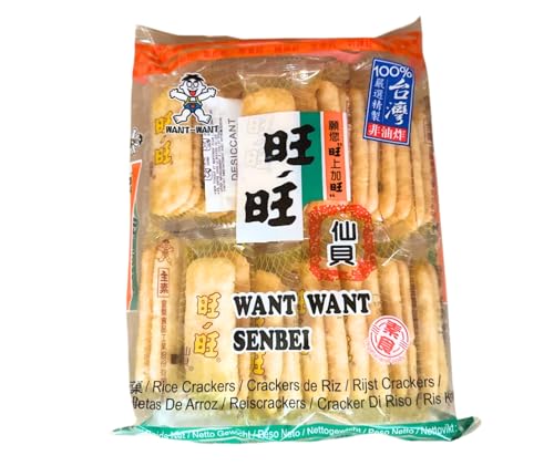 WANT WANT Senbei Reiscracker – Knuspriger Snack mit Sojasauce – OG ASIA – 112g