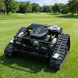 All-Terrain Electric Crawler Lawn Mower, Remote Control