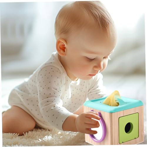 Boîte à mouchoirs bébé éducative avec miroir sensoriel