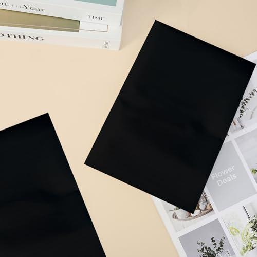 Image of ANGSYLTH 8 Pcs Fluorescent Light Covers - 4 x 2 Feet Covers for Ceiling Lights, 8 x 10 Magnetic Light Filters for Classroom, Office, Hospitals (Black)