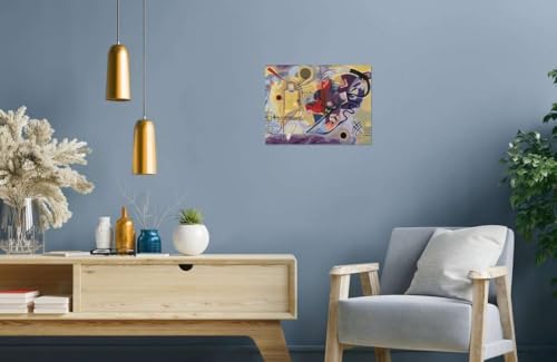 Ravensburger – CreArt Grand Format 30x40 cm – Kandinsky – Tableau Jaune, Rouge, Bleu – Art Collection – Loisir créatif – Peinture par numéros Adulte - Activité détente et créative dès 12 Ans – 23650