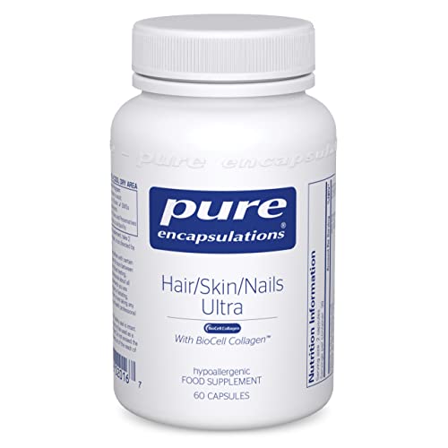 Pure Encapsulations - Hair Skin Nails Ultra - with Biocell Collagen, Vitamin C, Copper and Q10-60 Capsules