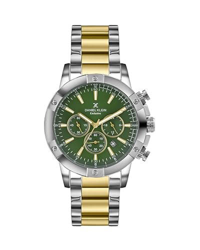 Image of Daniel Klein Metal Men's Green Dial Analogue Watch - Dk.1.14095-5