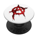 Anarchie-Graffiti-Symbol. PopSockets mit austauschbarem PopGrip