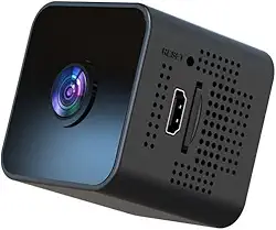 Mini câmera espiã sem fio escondida 1080P WiFi Nanny Mini câmeras de vigilância com áudio e vídeo para segurança doméstica, aplicativo de telefone Gravador Full HD sem fio com detecção de movimento e visão noturna