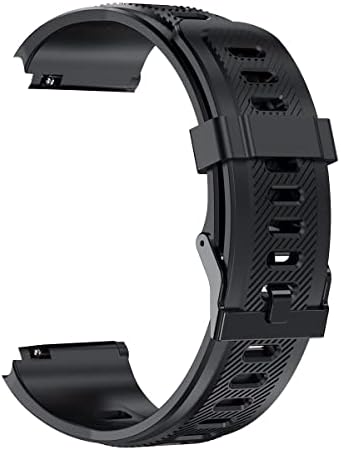 yiqungo Replacement Bands Compatible with k22 k27 Military Smart Watch Band, Quick Release Silicone Watch Straps for Men (black)