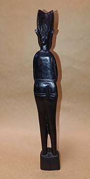 【アフリカ美術】木彫り人形 アフリカ 木彫り人形 男女ペア 民芸品 マラウイ 彫刻 インテリア