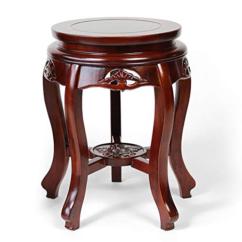 Preisvergleich Produktbild Hocker Arbeitshocker Sitzhocker Sitzbank Badhocker Fußbank Fußablage Schminktischhocker Klavierhocker Multifunktionshocker Duschhocker Massivholz-Möbel-antike Runde Chinesische Art