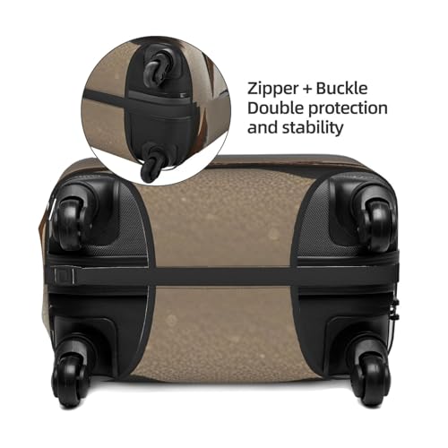 Starfish Seashell Sandy Beach Print Elastic Washable Baggage Protector Universal Suitcase Cover Travel Luggage Cover4