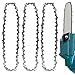 Produktbild 3 x 25 cm Sägekette 3/8"LP 40 Antriebsglieder 1,1 mm Rückschlagsarme Akku Kettensäge Kette für 10 Zoll Schwert, Ersatzkette Kompatibel mit Makita DUC254Z, Einhell-GE-LC 18/25 Li, Oregon