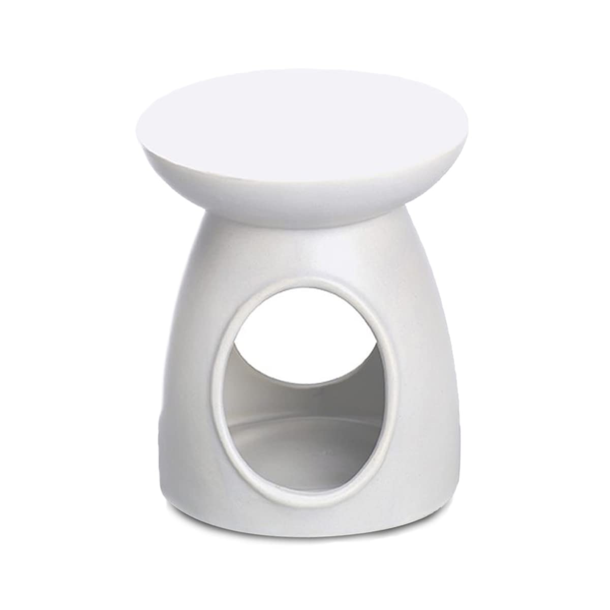 Lot de 4 brûleurs de Cire brûleur de Bougie Basic Coloris Blanc