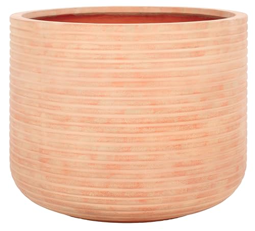 SAFAVIEH Outdoor Collection Nardo Terracotta Cement Ficonstone Planter Pot
