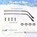 Sibba Glasses Replacement Temple 2 Pairs TR-90 Anti-Slip Eyeglass Arms Legs with Silicone Tips Screws Nose Pads & Screwdriver Complete Glasses Repair Kit for Universal Eyewear Frame Temple Accessory