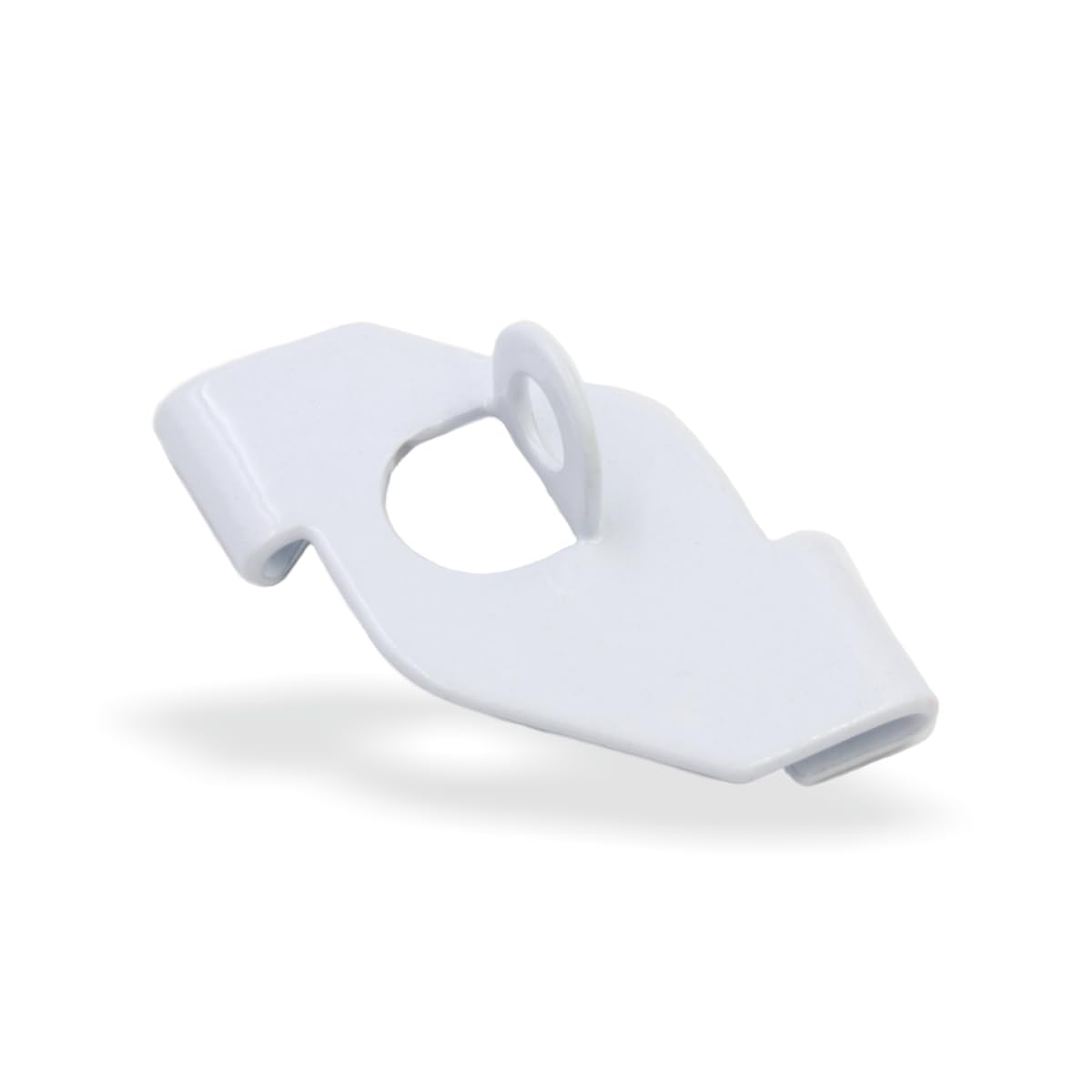 100 clip da soffitto con occhiello per guide Odenwald, adatte per soffitti a griglia senza foratura, con occhiello, colore: bianco