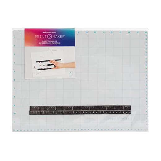 We R Memory Keepers Printmaker Magnetic Mat 12'X16'-60000094, White & blue, 12X16