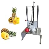 Manueller Ananasschäler und Schneider mit Ösenentferner, effiziente 60 Stück/Stunde, ideal für Supermärkte und Lebensmittelkabinen