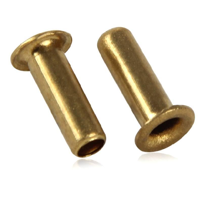 300pcs /lot M 2.5x5 mm Copper Hollow Rivet Double-Sided Circuit Board PCB vias Nails