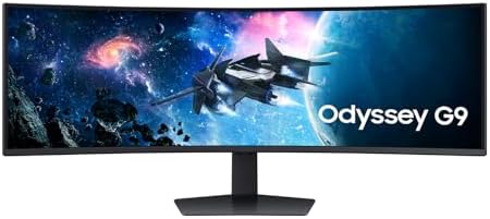 Samsung 49" Odyssey G9 Dual QHD Gaming Monitor, 5120x1440, 32:9, ...