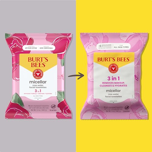 Burt’s Bees Micellar Rose Water Facial Towelettes, 30 ct. - image 2