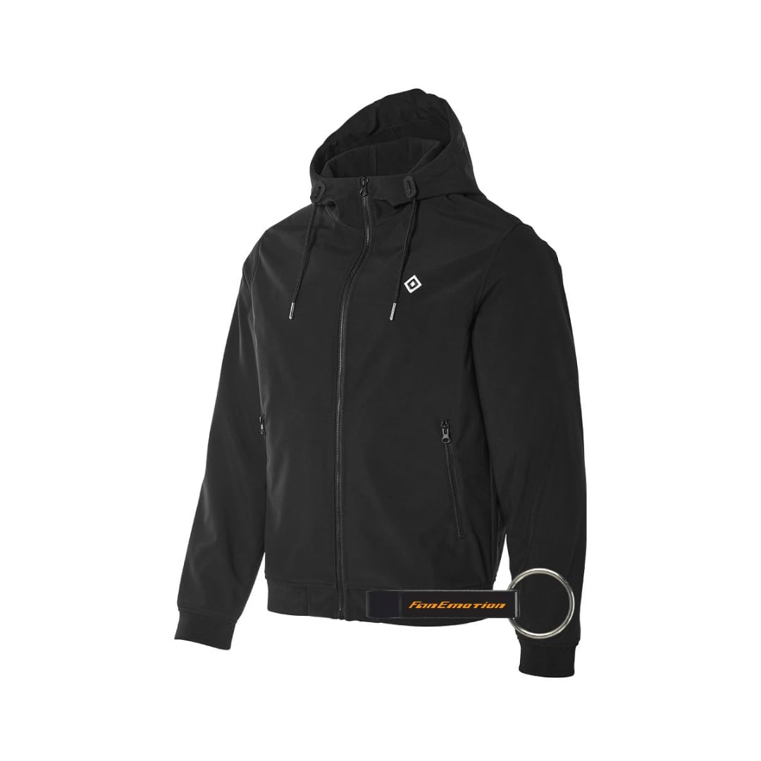 Hamburger SV HSV Jacke, Offizieller Fanartikel, Windbreaker Softshelljacke mit Kapuze, sportlich und wetterfest
