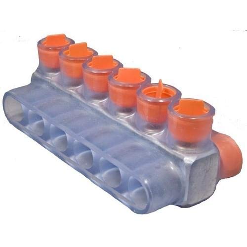 Morris 97360, 2/0-#6 6-Port DE Insulated Multi-Cable Connector (Pack of 4 pcs)