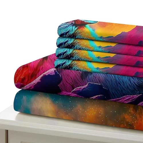 Parure de lit loup housse de couette 200x200 3D microfibre avec zip - 6