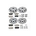 Power Stop KOE2829 Front and Rear Autospecialty Brake Kit Replacement OE Brake Rotors and Ceramic Brake Pads For 2007-2010 Ford Edge Lincoln MKX [Models with 320mm (12.6