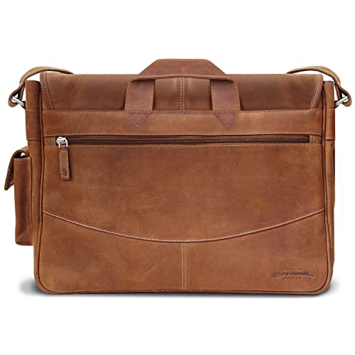 Premium Leather 13 MacBook Pro Messenger Bag w/Sleeve2