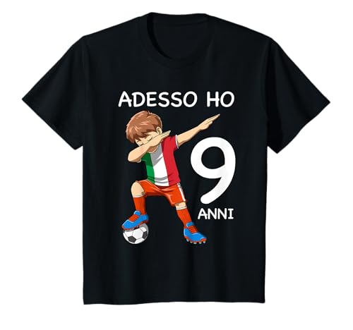 9 Compleanno Bambini & Calcio Italia - Regalo di 9 Anni Maglietta