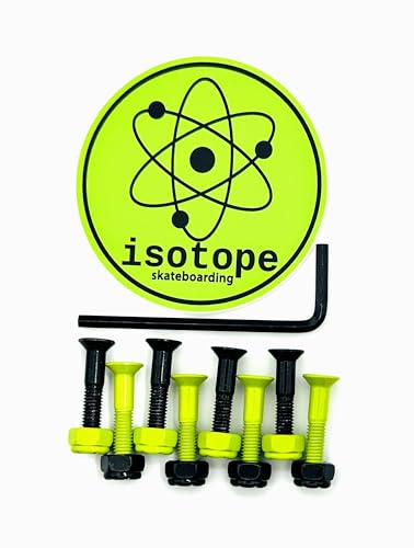 Isotope Skateboarding Fuel Rods – 1-Inch Skateboard Hardware, Black and...