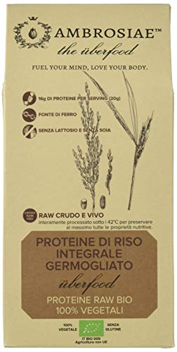 Ambrosiae Uberfood Proteine di Riso Integrale Germogliato - 200 g