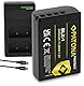 PATONA Protect BLX-1 Akku 2400mAh mit USB-C Ladegerät PD Performance Kompatibel mit Olympus OM-1 OM1 OM-3 OM3 BLX1 BL-X1 BL X1 BLX 1 Ersatzakku hitzeresistent & feuerhemmend, mit NTC-Sensor