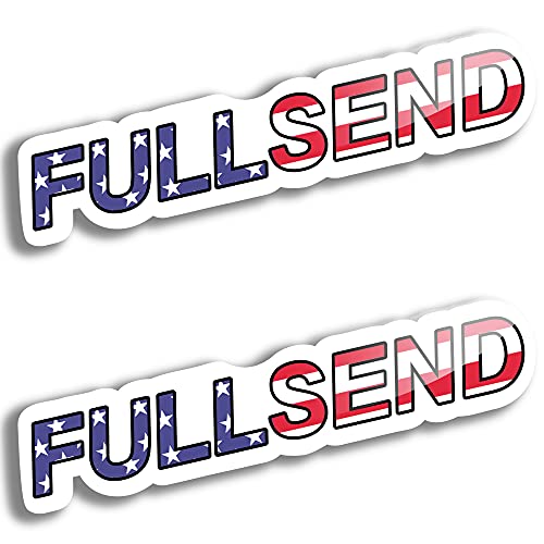 Full Send Sticker (2 Pack) Send it Sticker or Full Send Stickers or Itll Buff Stickers, Funny Car Stickers, 6 Inches Wide Just Gonna Send It Car Stickers