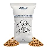 GiDeli Vogelfutter Winter 5kg - Streufutter für Wildvögel ganzjährig - Meisenfutter für Garten & Balkon mit Leinsamen reich an Omega-3, Calcium – ohne Zusatzstoffe
