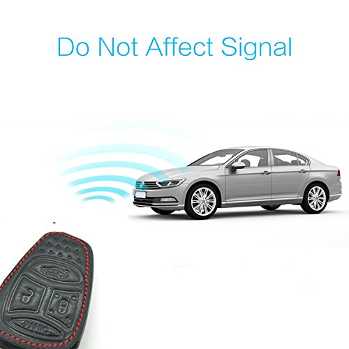 MECHCOS Compatible with fit for Jeep Wrangler Jeep Compass Liberty Patriot Commander Grand Cherokee Leather Keyless… - Image 4