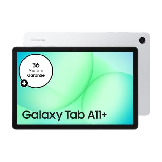 Samsung Galaxy Tab A11+, AI Tablet, 11 Zoll Display, 90 Hz Bildwiederholrate, 128 GB Speicher, 6 GB RAM, Android, Dolby Atmos Quad-Lautsprecher, Silver, 3 Jahre Herstellergarantie