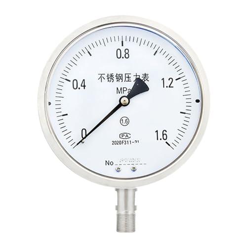 Manomètre en acier inoxydable Y-150BF fini la rouille sur vos circuits vide et 0-40MPa