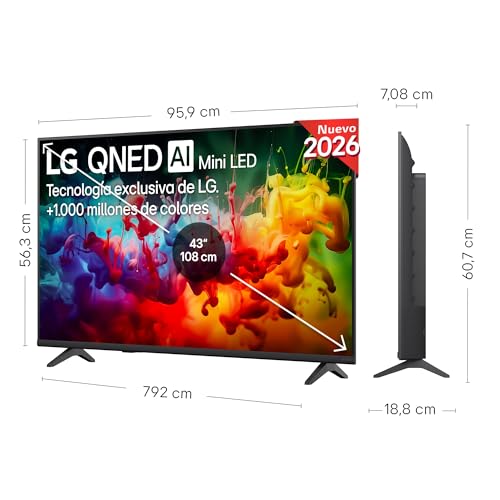 Miniatura 2 de LG 43QNED70B6C - Smart TV QNED MiniLED AI 43" 4K Sin Reflejos 94%, 2026