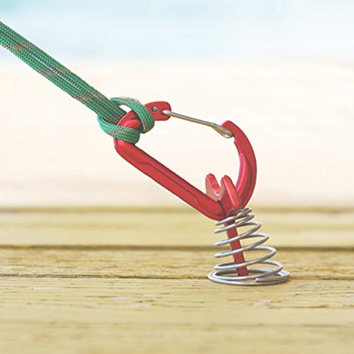 CLISPEED 4 Pcs Estacas de Liga de AlumÃ­nio Estacas de Lona de Osso de Peixe Pegs Estacas de Acampam