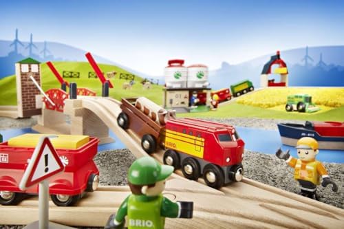 Locomotive Verte Puissante à Piles - BRIO - Circuit de train en bois - Accessoire son & lumière - Dès 3 ans