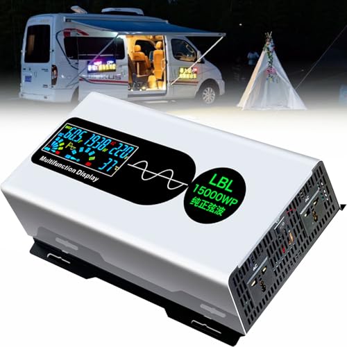 Inverter onda sinusoidale pura 8000W 9000W 10000W 11000W 13500W 15000W 20000W 22000W Convertitore di tensione DC 12V 24V 48V 60V 72V 96V a 220V 230V Convertitore CA,15000W-12V