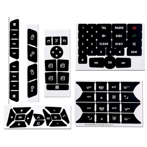 Stickers de réparation boutons de voiture pour Benz CLS W212 W204