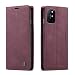 Kowauri Case for OnePlus 8T,Leather Wallet Case Classic Design with Card Slot and Magnetic Closure Flip Fold Case for OnePlus 8T 5G (Wine red)