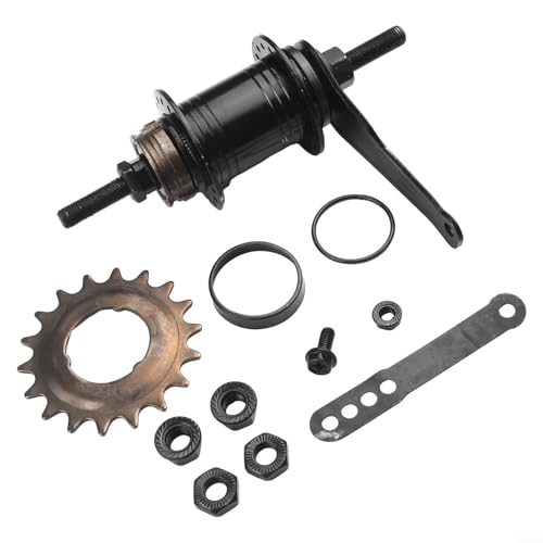 Buje trasero para bicicleta de montaña, agujero 36/32, piñón 18T, material de acero inoxidable (negro 36 agujeros)