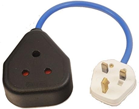 13A Plug to 15A Round Pin Socket PAT Testing Adaptor