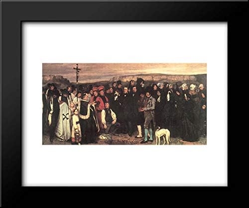 Burial At Ornans 18x15 Framed Art Print by Gustave Courbet