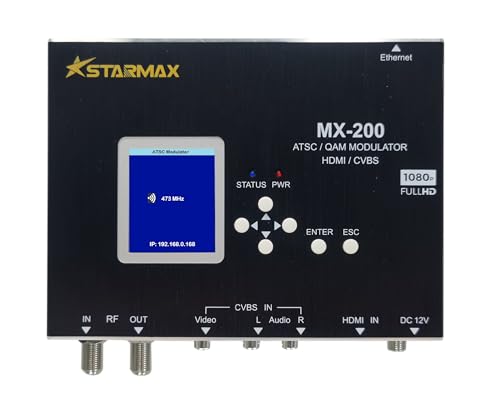 StarMax MX-200 HDMI/CVBS to ATSC/J.83B QAM Modulator (1080p HD)